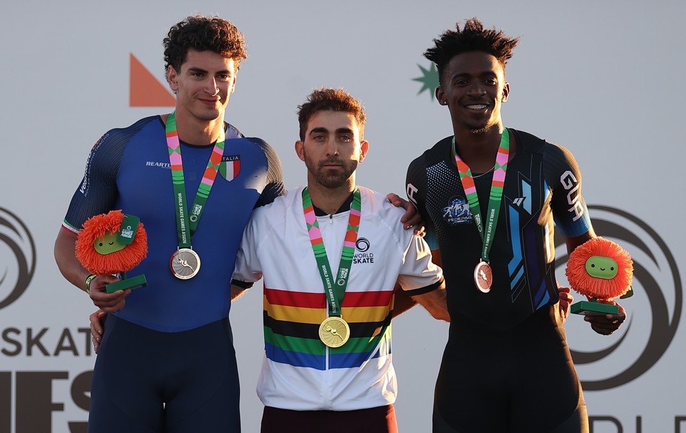 Guatemalteco Faberson Bonilla sube al podio del Mundial de Patinaje de Paraguay