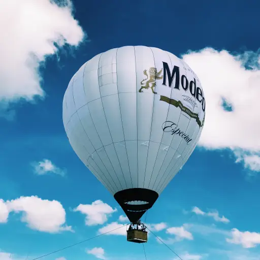 El globo mide 23 metros de altura y 22 metros de diámetro. Foto: Plasticinaverde ,