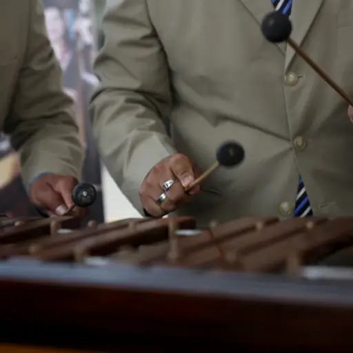 GU1007. Ciudad de Guatemala (Guatemala), 20/02/2017.- Un grupo de músicos toca la marimba, hoy, 20 de febrero de 2017, en Ciudad de Guatemala, para conmemorar dos años de su denominación como Patrimonio Cultural de las Américas. Con motivo de tal efemérid