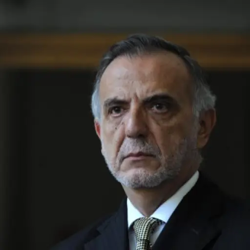 The chief of the International Commission against Impunity in Guatemala (CICIG), Colombian Ivan Velasquez is seen after holding a private meeting with Guatemalan President Otto Perez Molina (out of frame), at the presidential palace in Guatemala City on M