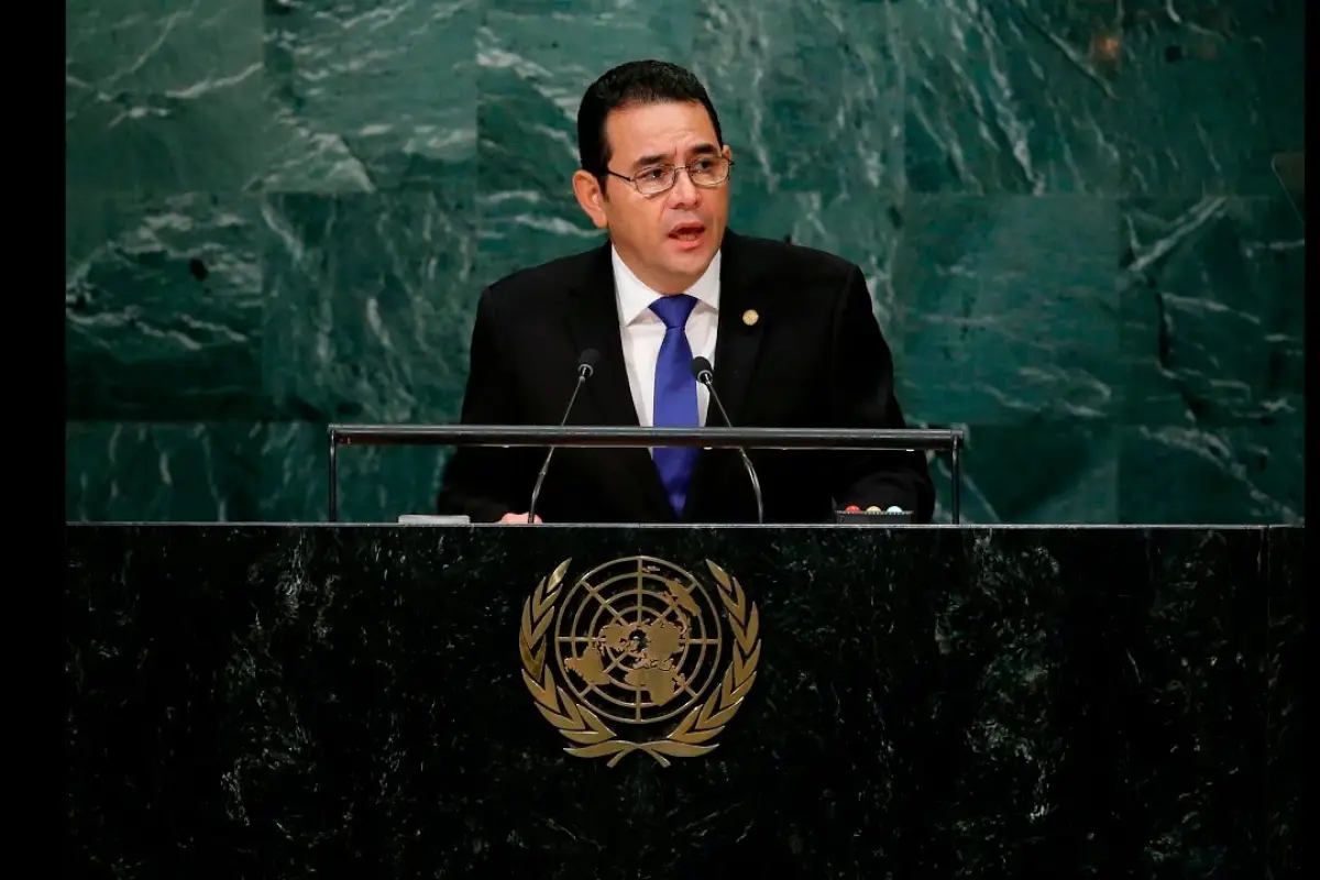 Presidente Jimmy Morales brinda discurso en la ONU, 