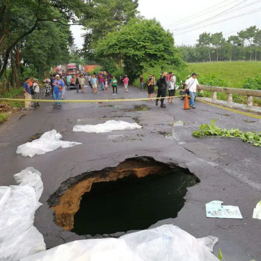 Inhabilitan paso vehicular por daño en puente Guachipilín en ruta a Occidente ,