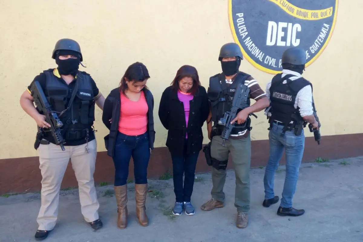 Mujeres capturadas por fingir secuestro