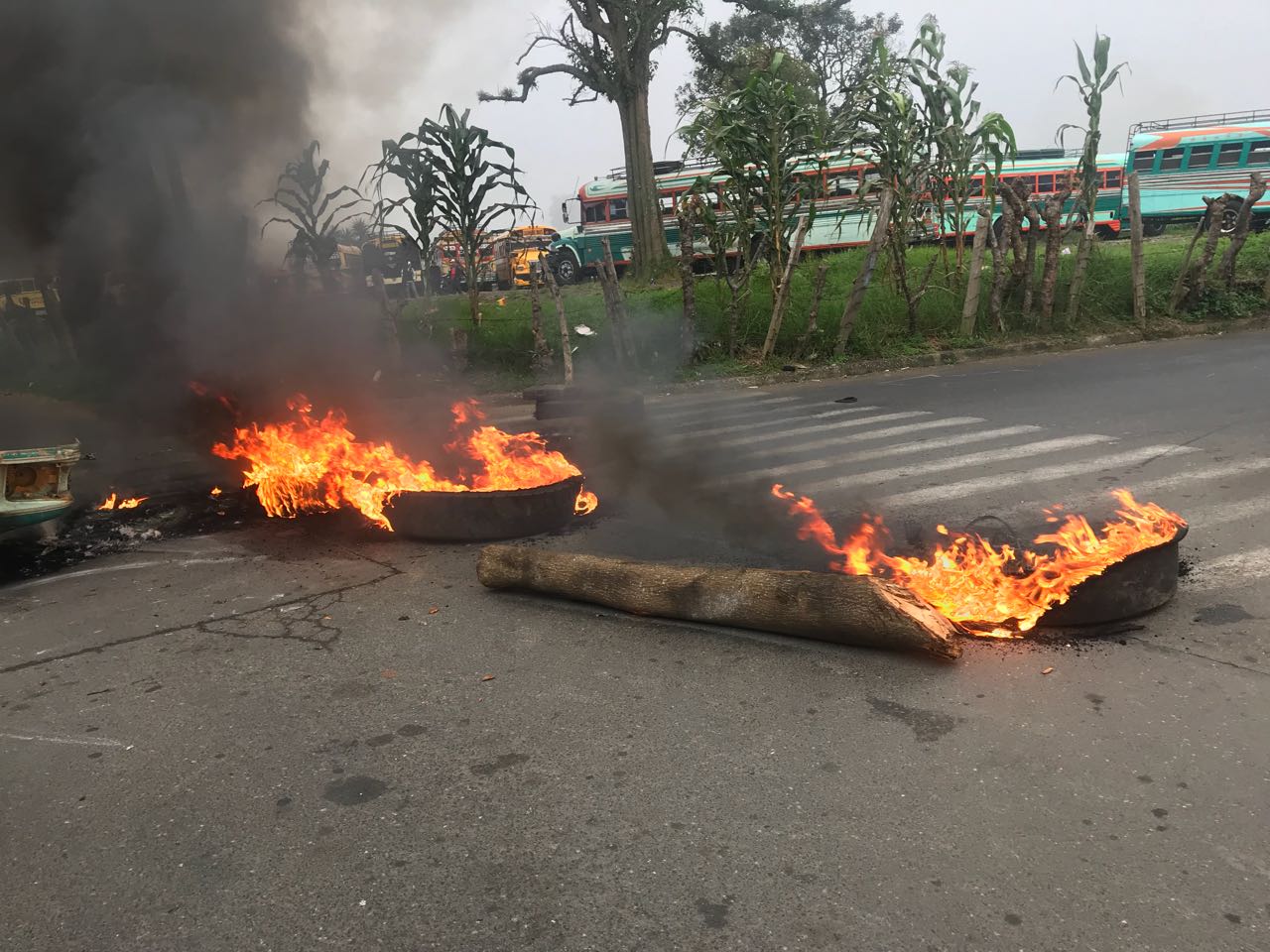 Bloqueo en Santa Catarina Pínula | 