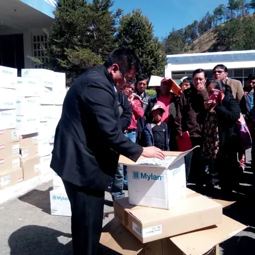 Donación de medicamento en Totonicapán. Emisoras Unidas EU Guatemala ,
