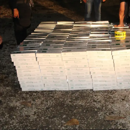 Fuerzas de seguridad incautación de cigarros