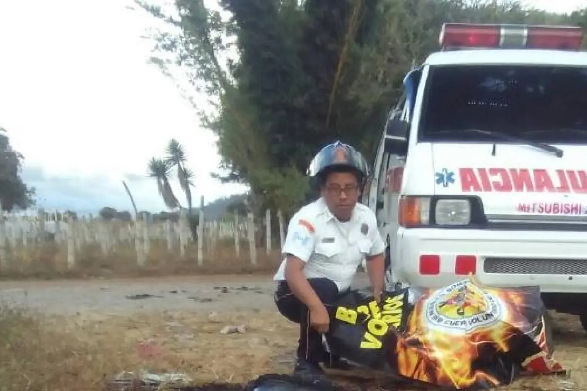 Cuerpo calcinado en Sumpango, 