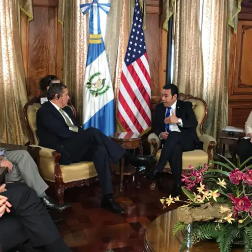 Reunión de Jimmy Morales EU Emisoras Unidas Guatemala ,