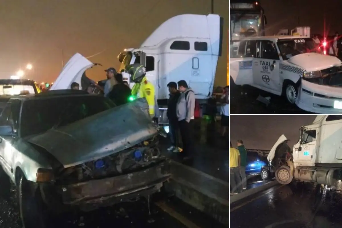 colision multiple puente belice, 