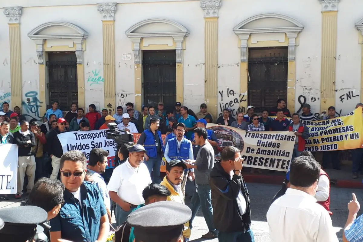 Transportistas manifestación Ley de Tránsito, 