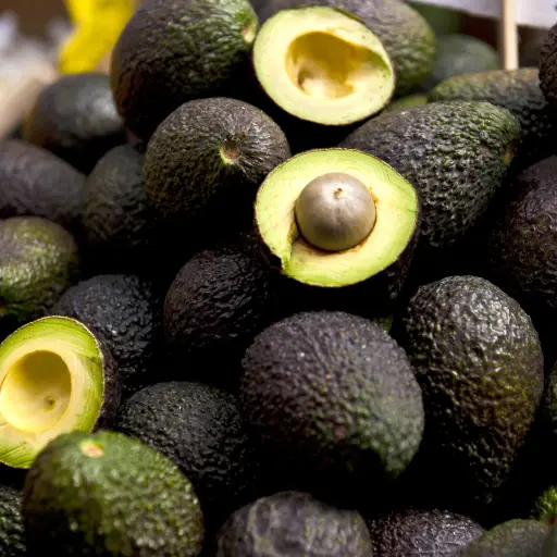 Some avocado wholes and halves.