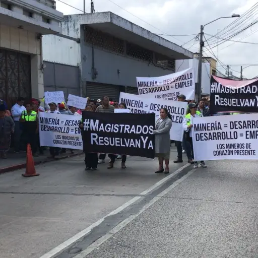 Extrabajadores Minera San Rafael ,