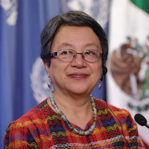 MEX01. CIUDAD DE MÉXICO (MÉXICO), 17/11/2017.- La relatora especial de la ONU sobre los derechos de los pueblos indígenas, Victoria Tauli-Corpuz, participa hoy, viernes 17 de noviembre de 2017, durante una rueda de prensa para la presentación de su inform