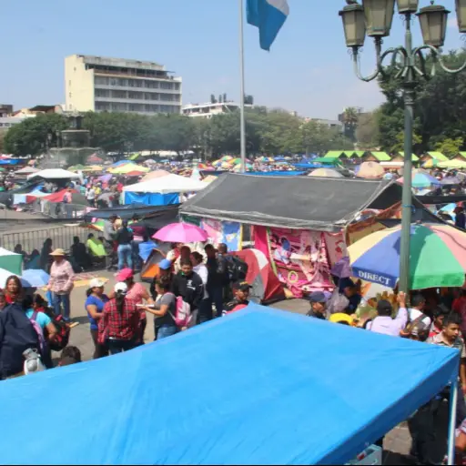 Plantón de maestros ,