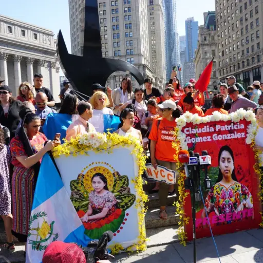 Manifestación en Nueva York ,