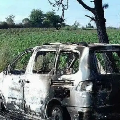 Personas calcinadas dentro de vehículo Totonicapán ,