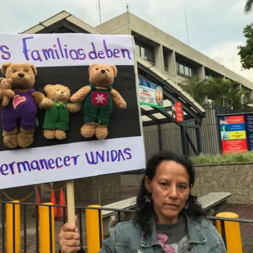 Manifestación en la Embajada de Guatemala ,