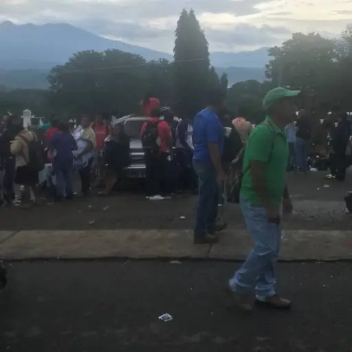 Bloqueo en Coatepeque ,