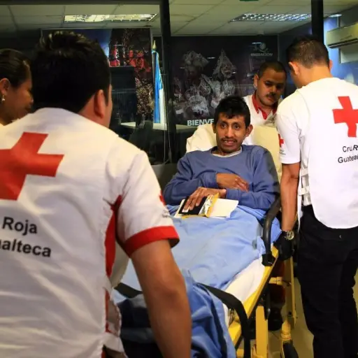 Paciente trasladado de México a Guatemala ,