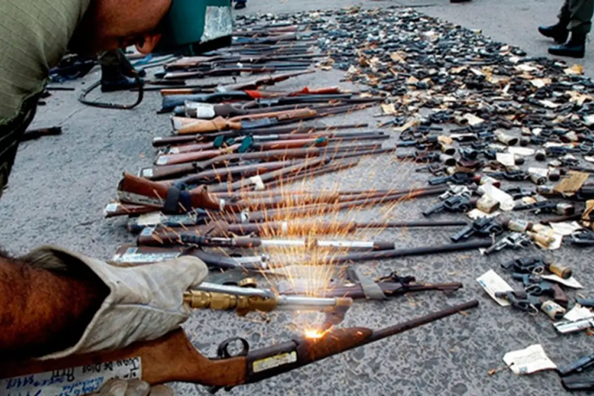 Destrucción de armas en Guatemala, 