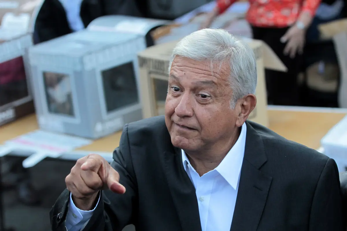 Leftist presidential candidate of the National Regeneration Movement (MORENA), Andres Manuel Lopez Obrador, casts his ballot for the presidential and legislative elections at a polling station in Mexico City, Mexico, 01 July 2018. A total of 89 million Me