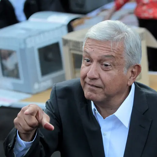 Leftist presidential candidate of the National Regeneration Movement (MORENA), Andres Manuel Lopez Obrador, casts his ballot for the presidential and legislative elections at a polling station in Mexico City, Mexico, 01 July 2018. A total of 89 million Me