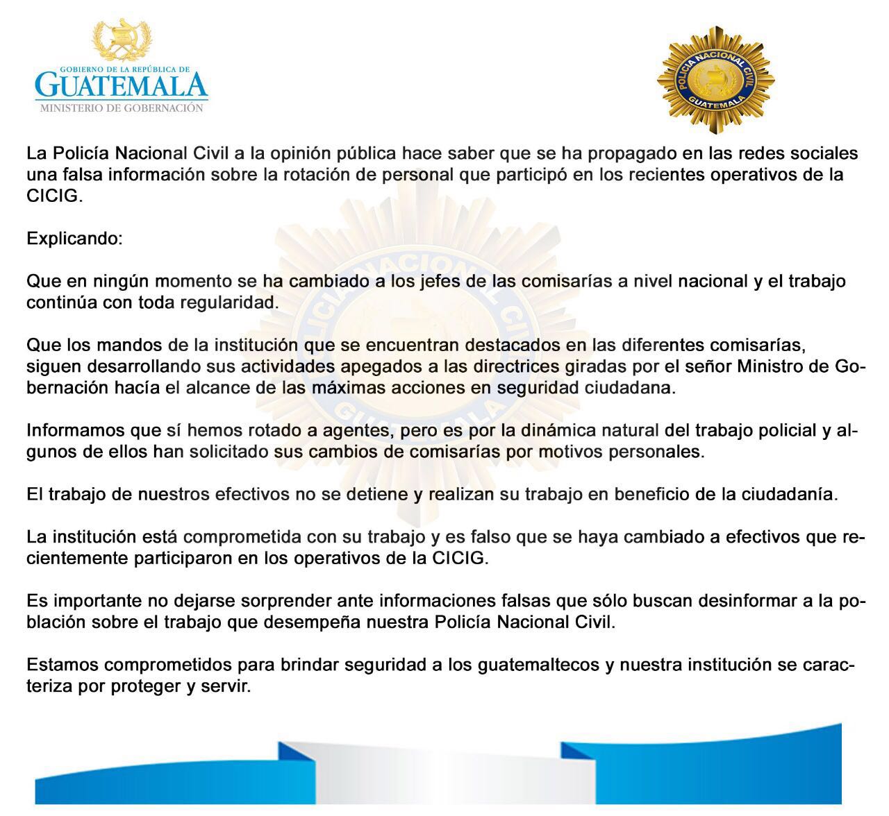 COMUNICADO PNC | 