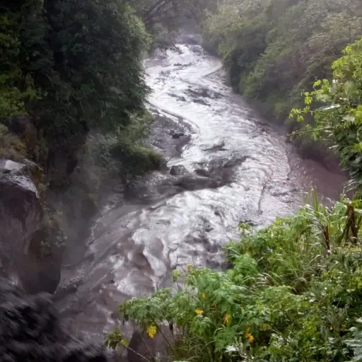 Descenso de lahares ,
