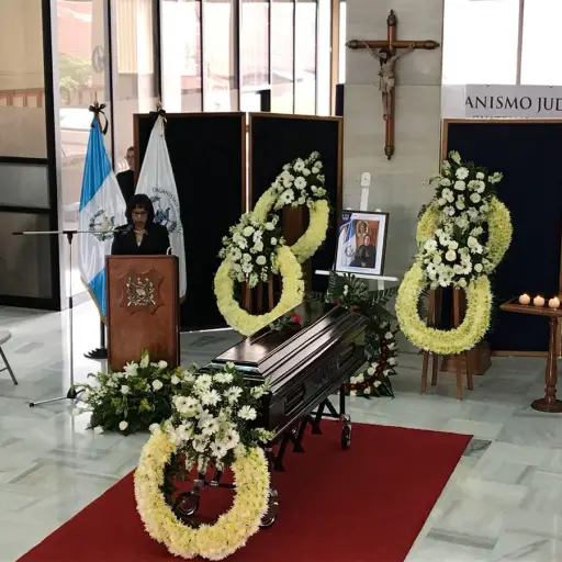 Honras fúnebres de magistrada Elizabeth García ,