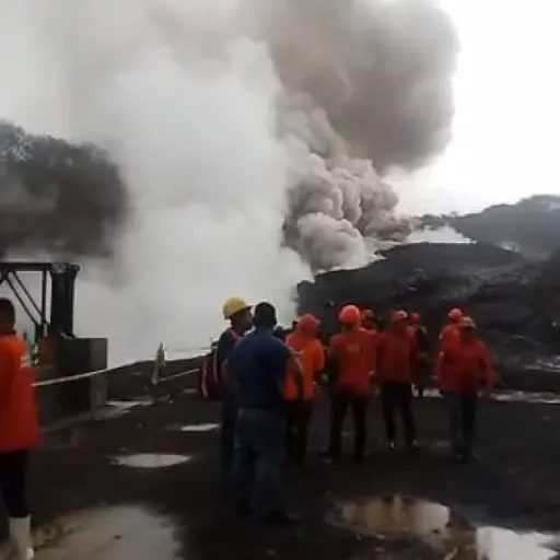 Descenso de lahares en Volcán de Fuego ,