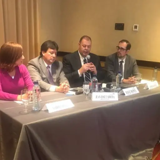 Directivos de la mina San Rafael ,