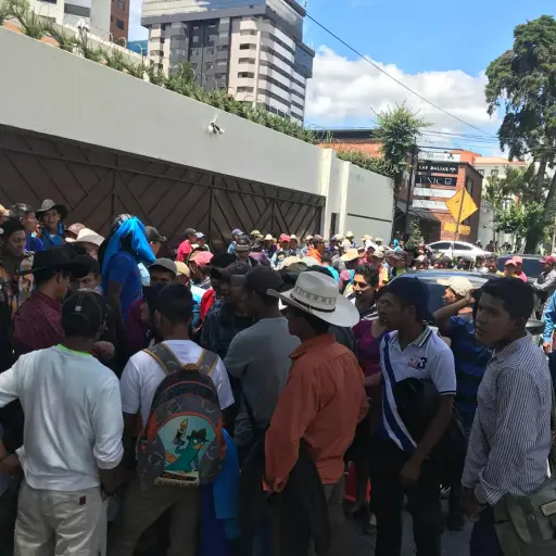 Manifestación en CICIG ,