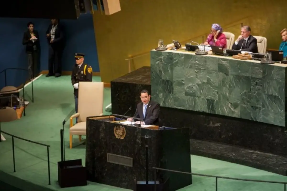 Discurso presidente JImmy Morales en la ONU, 