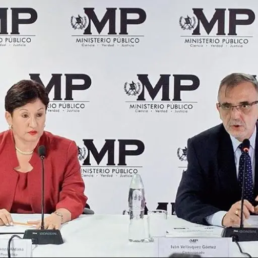 Thelma Aldana e Iván Velásquez ,