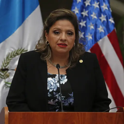 GU2003. CIUDAD DE GUATEMALA (GUATEMALA), 10/07/2018.- La canciller de Guatemala, Sandra Jovel, ofrece declaraciones tras una reunión del Triángulo Norte de Centroamérica y México (Tricamex) con Estados Unidos hoy, martes 10 de julio de 2018, en Ciudad de 