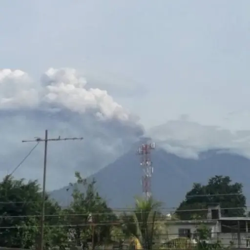 volcan de fuego erupcion ,