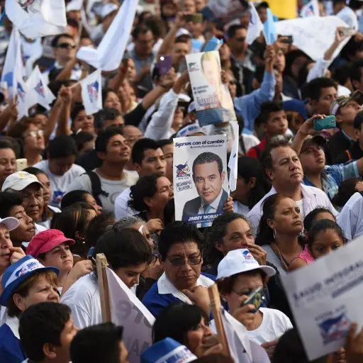Campaña electoral del 2015. Foto AFP.  