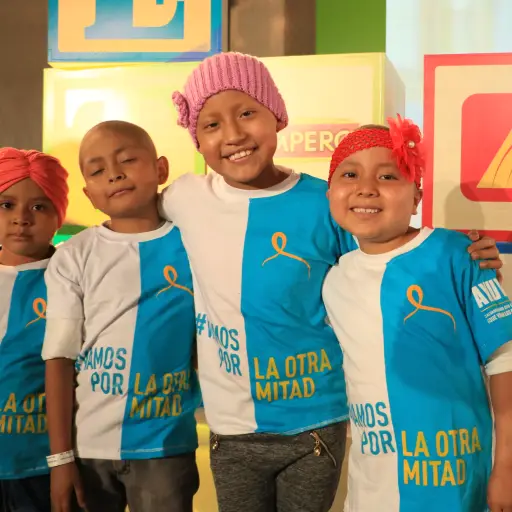 Niños atendidos en Fundación AYUVI