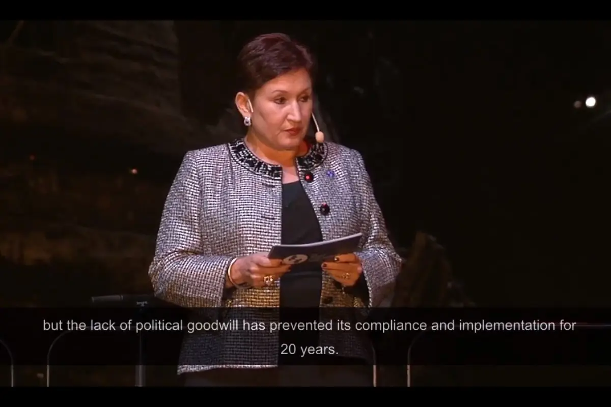 La exfiscal Thelma Aldana recibió el premio nobel alternativo