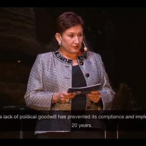 La exfiscal Thelma Aldana recibió el premio nobel alternativo