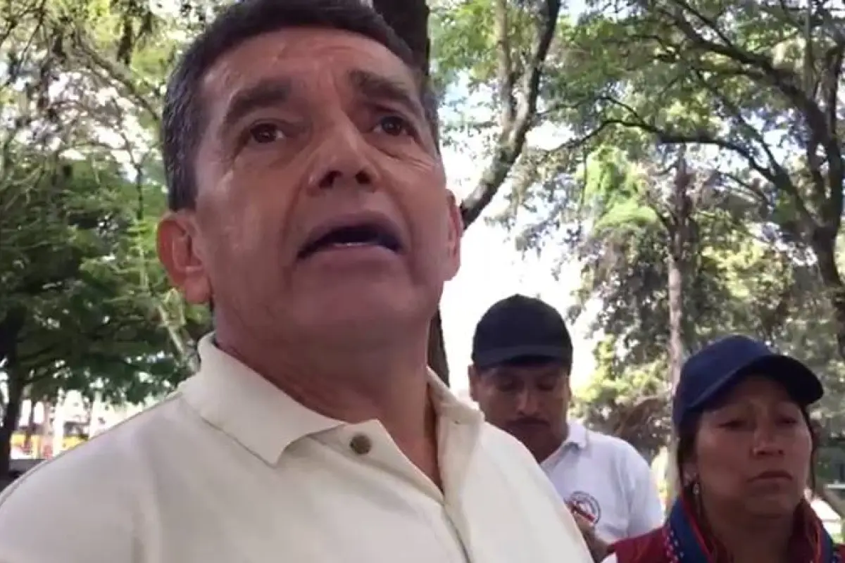 Dirigente magisterial Joviel Acevedo encabezó manifestación