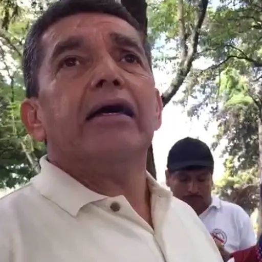 Dirigente magisterial Joviel Acevedo encabezó manifestación