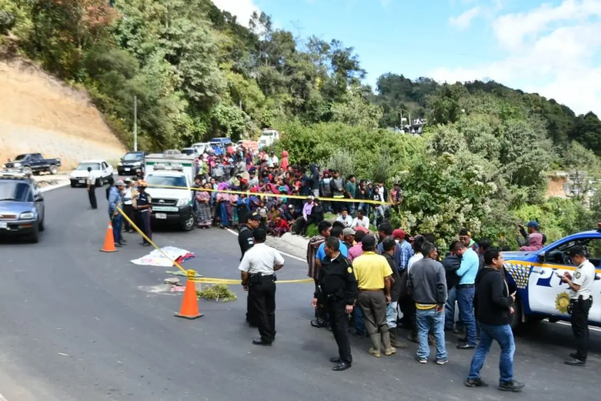 Quetzaltenango atropellado San Juan Ostuncalco, 