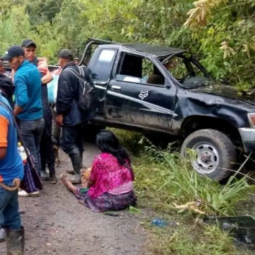 Alta Verapaz Senahú accidente vial ,
