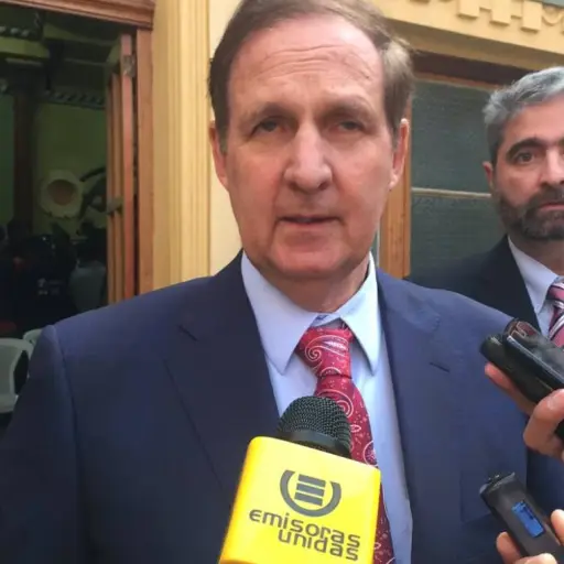 Marco Augusto García, presidente del CACIF, atendiendo a medios de comunicación 