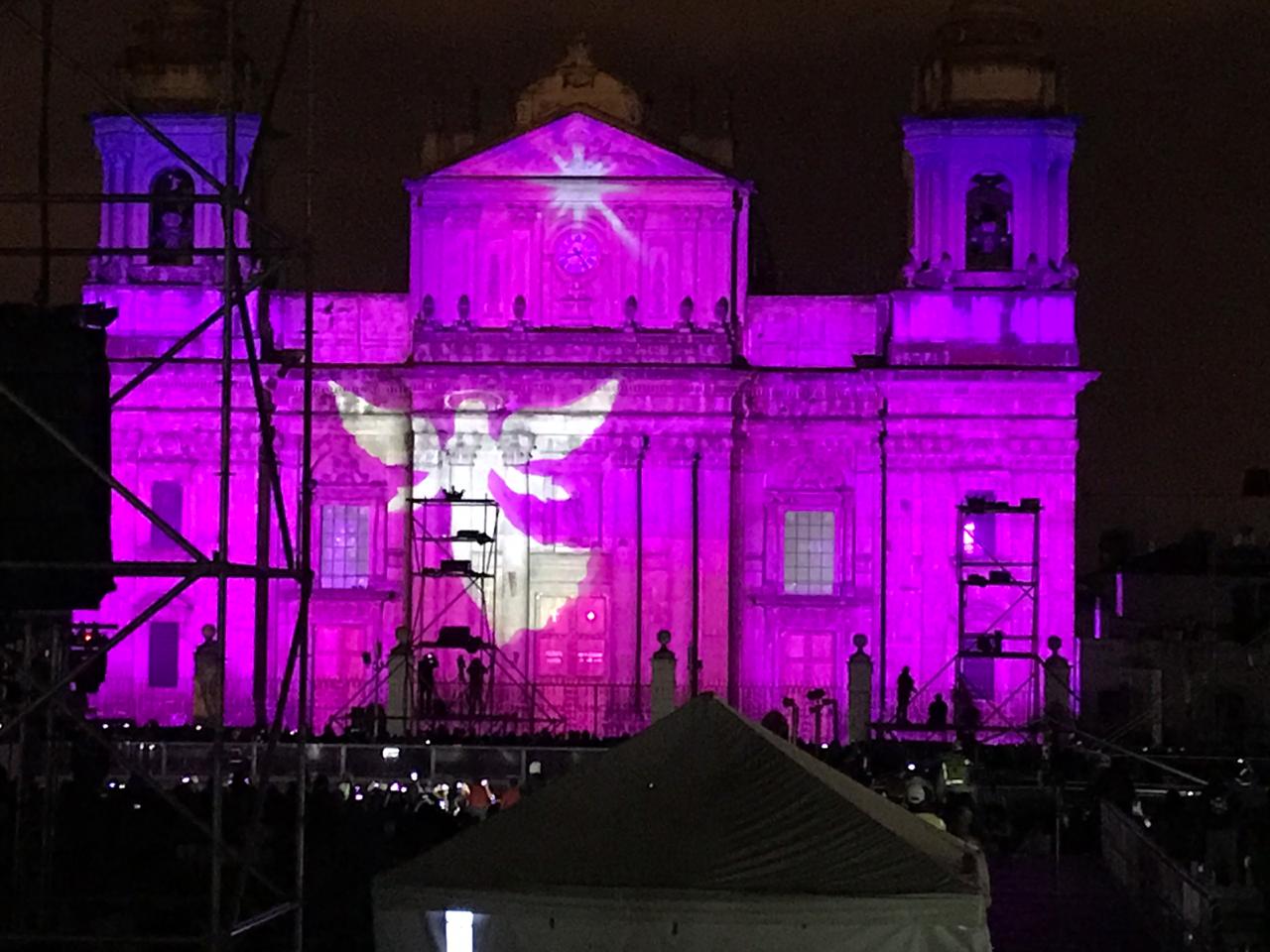 Mapping en Catedral Metropolitana. Vía Oscar Canel y Herlindo Zet (14) | 