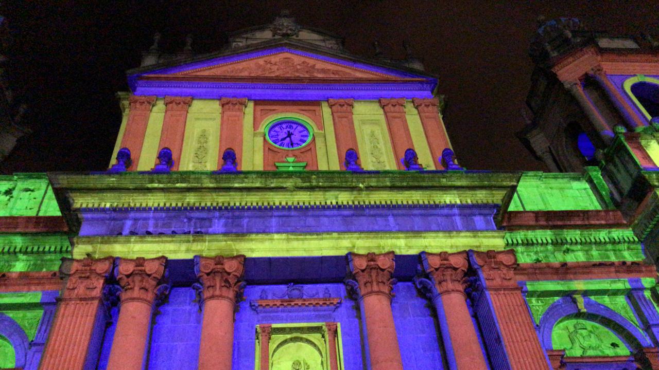 Mapping en Catedral Metropolitana. Vía Oscar Canel y Herlindo Zet (4) | 