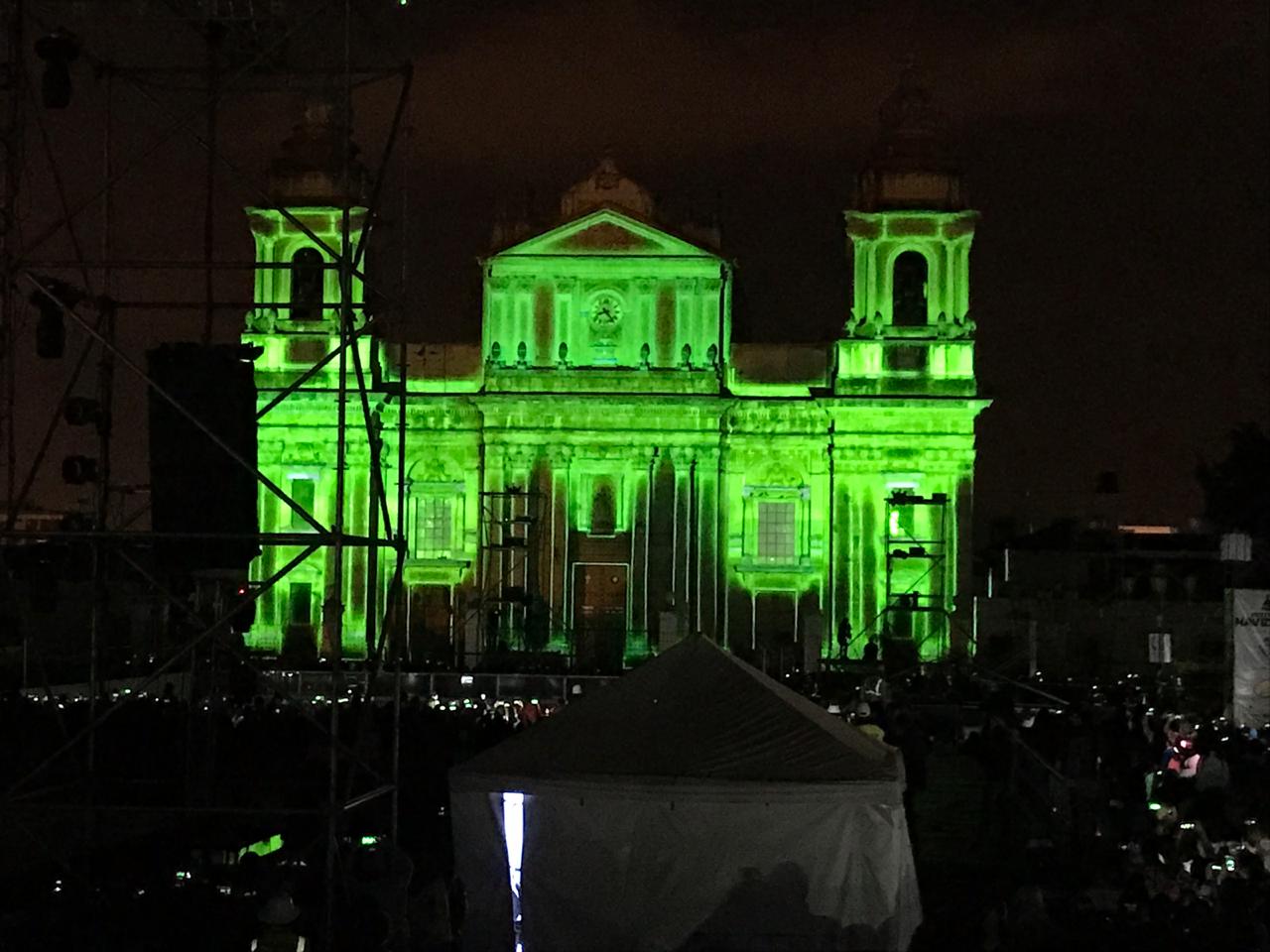 Mapping en Catedral Metropolitana. Vía Oscar Canel y Herlindo Zet (8) | 