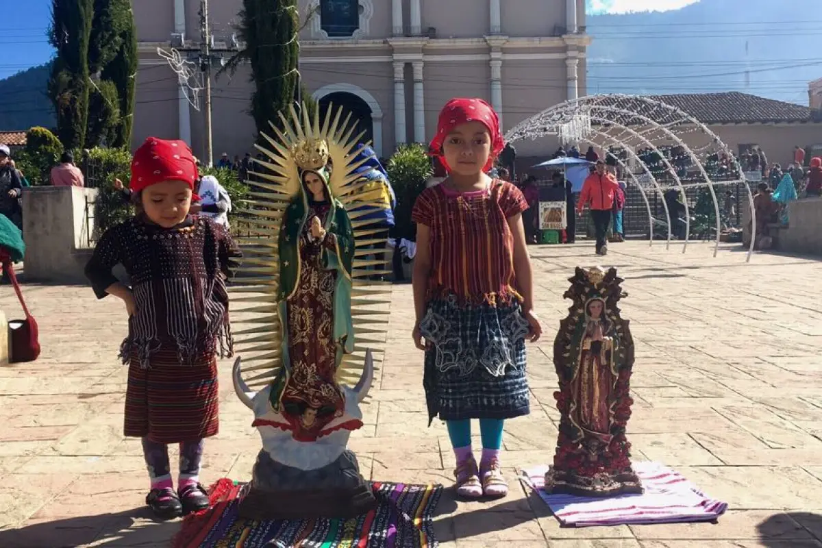 Totonicapán feligreses Virgen de Guadalupe, 