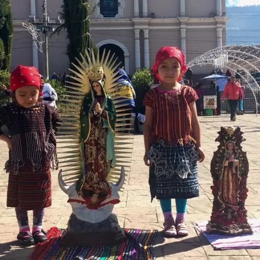 Totonicapán feligreses Virgen de Guadalupe ,